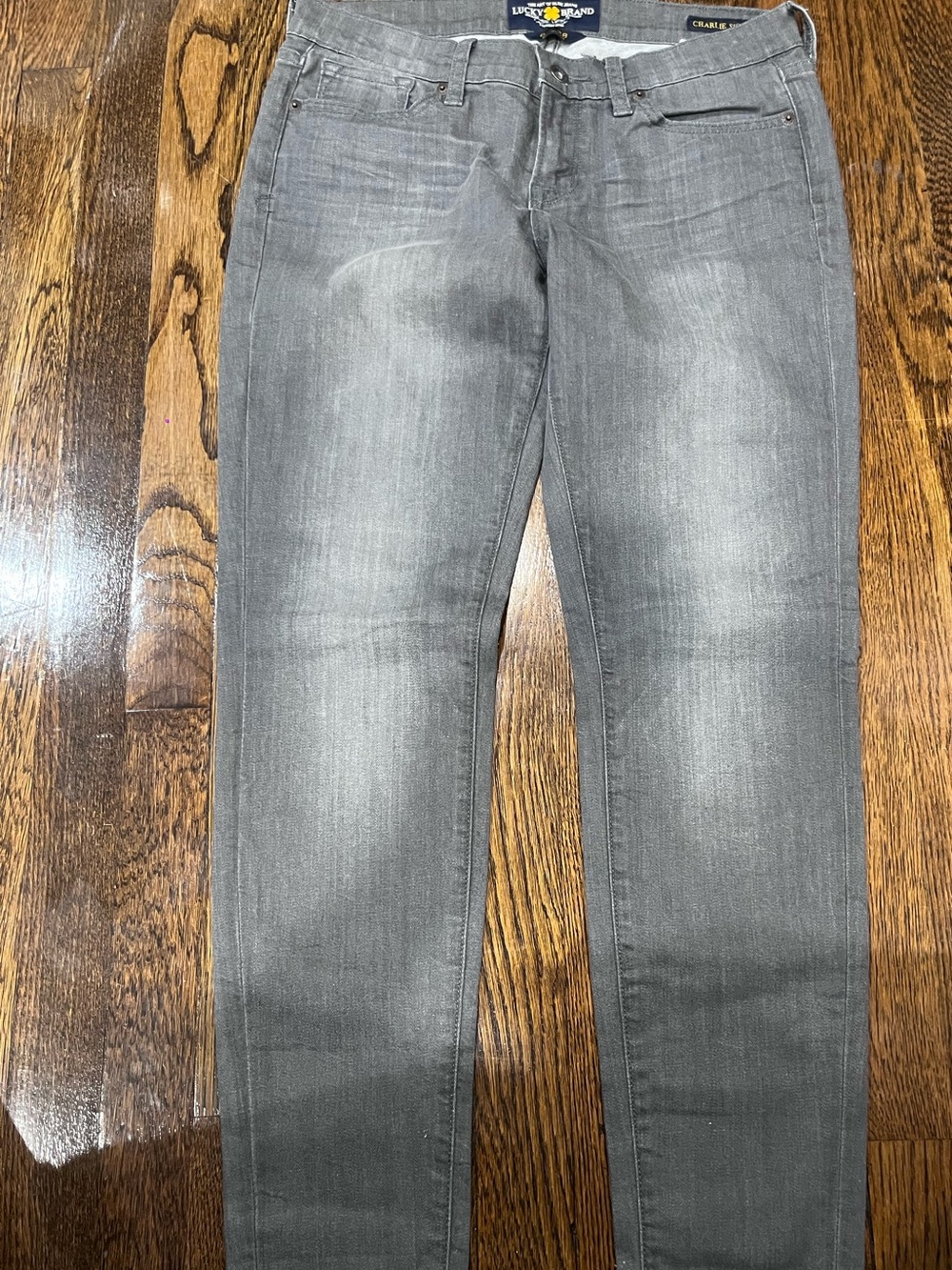 Lucky Brand  Gray Slim Jeans - Washed Charcoal